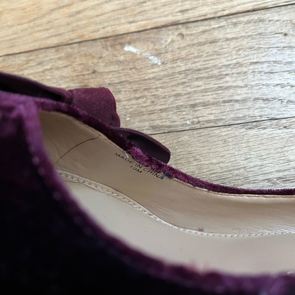 Banana Republic Women's Velvet Plum Heels - Picture 3 of 5